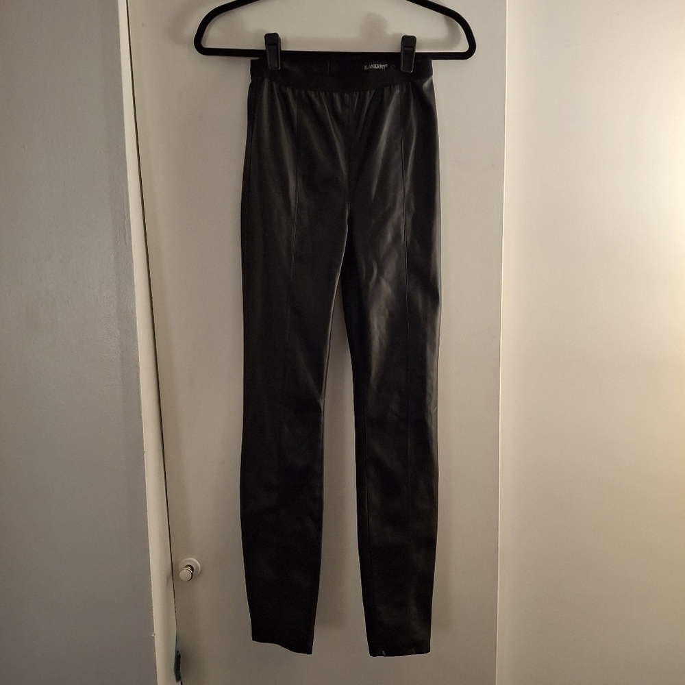 Blank NYC Women's Black Faux Leather Leggings
